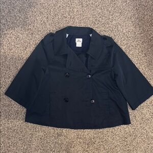 Lacoste Women’s Navy Pea Coat. Size 40
